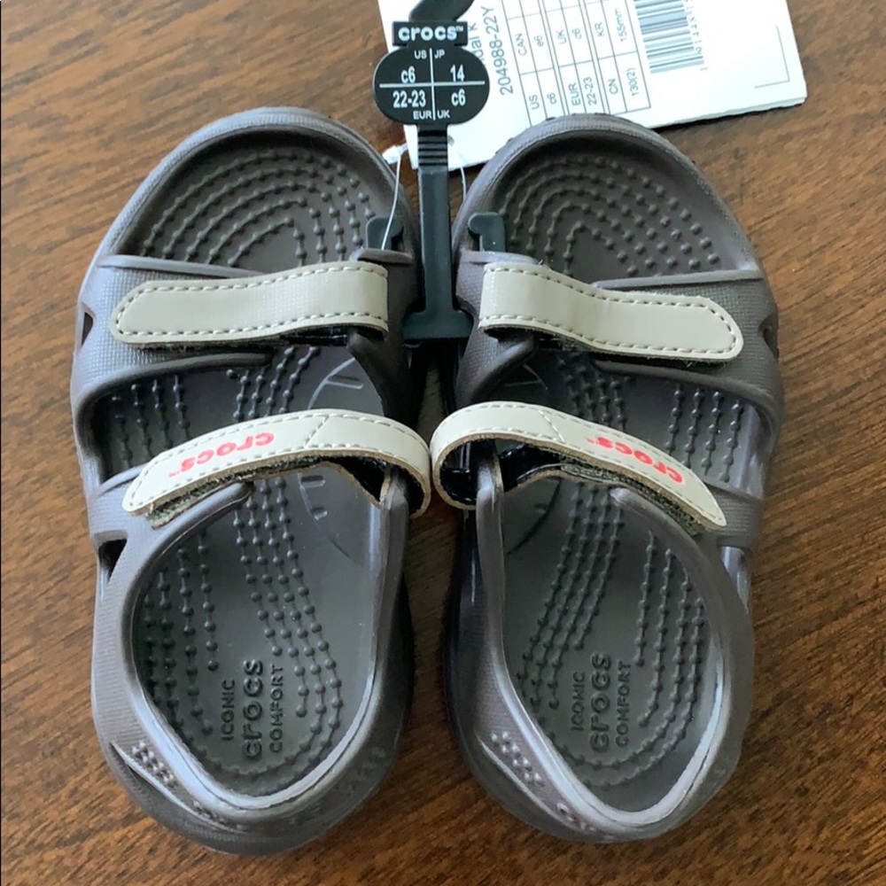 Toddler croc sandals